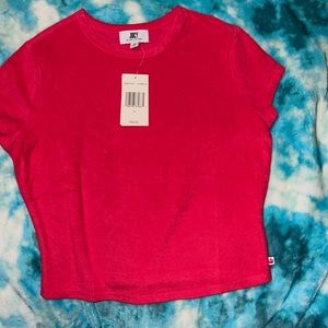 Juicy Couture Small High Waist Terry Short Set NWT Watermelon Red